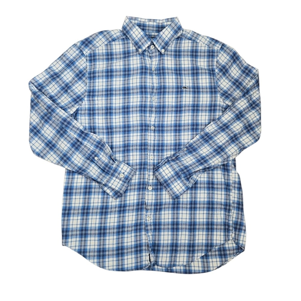 Vineyard Vines Mens Flannel Long Sleeve Shirts Size Medium Fall Cozy Soft Preppy - Picture 3 of 12
